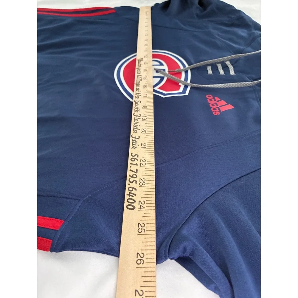 Men's XL NWT Montreal Canadiens adidas Navy Skate Lace AEROREADY - Pullover Hood